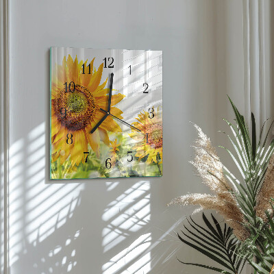 Reloj de vidrio Girasol
