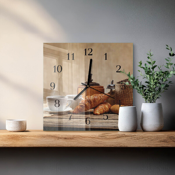 Reloj de vidrio Croissants