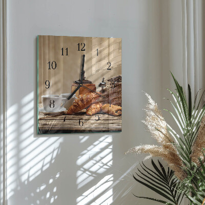 Reloj de vidrio Croissants