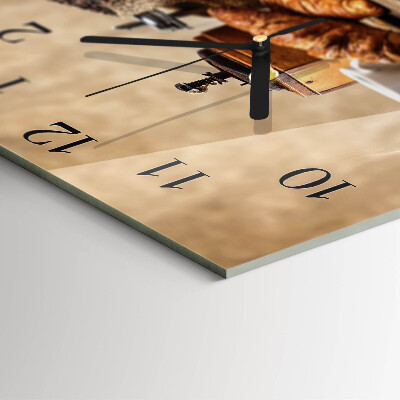 Reloj de vidrio Croissants