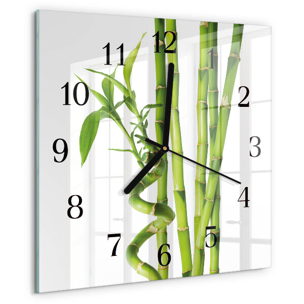 Reloj de vidrio Bambú