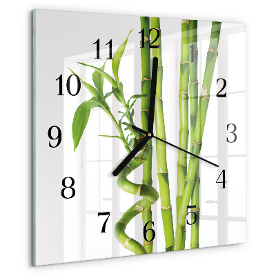 Reloj de vidrio Bambú