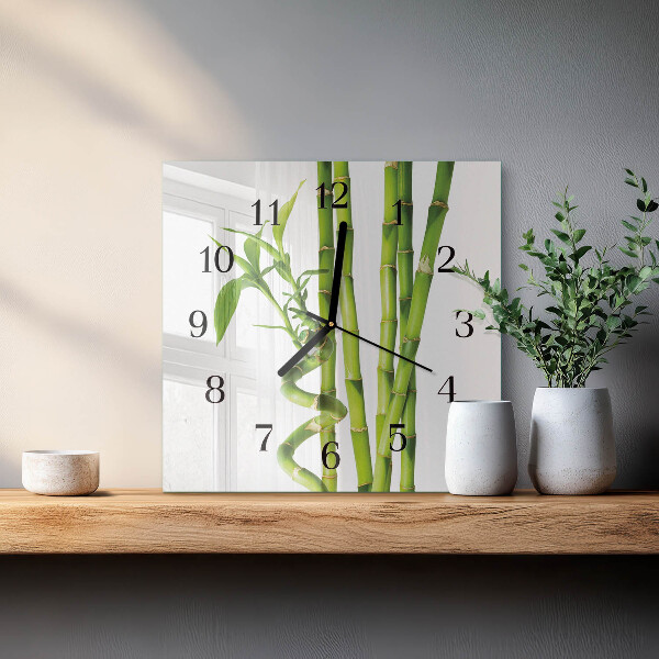 Reloj de vidrio Bambú