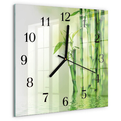 Reloj de vidrio Bambú