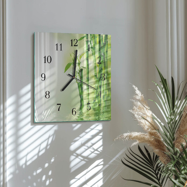 Reloj de vidrio Bambú