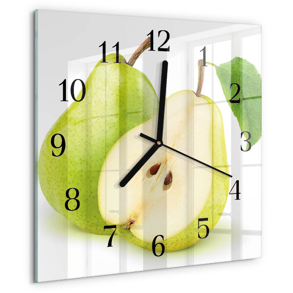 Reloj de vidrio peras