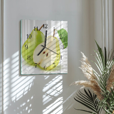 Reloj de vidrio peras