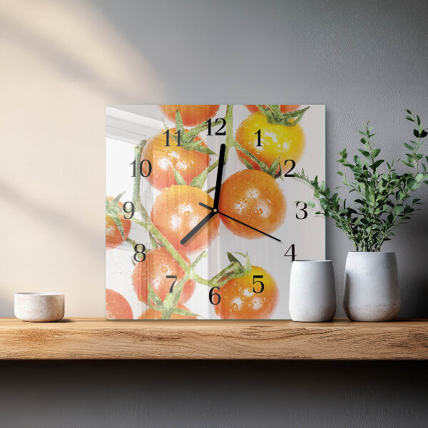 Reloj de vidrio Tomates