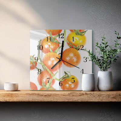 Reloj de vidrio Tomates