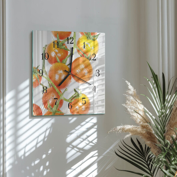 Reloj de vidrio Tomates
