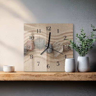 Reloj de vidrio Piedras Arena