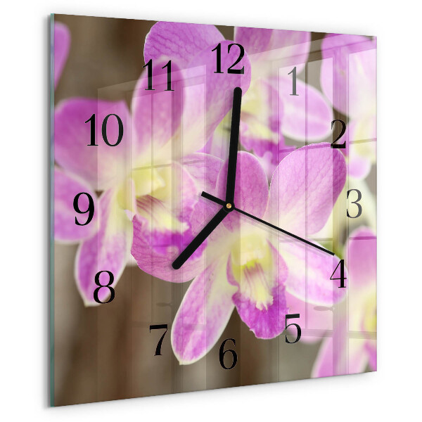 Reloj de vidrio Flores