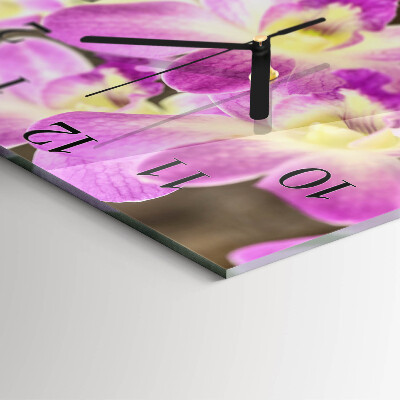 Reloj de vidrio Flores