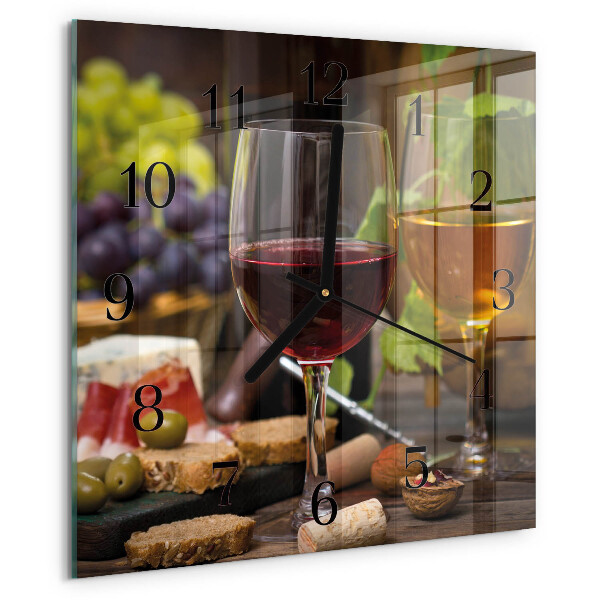Reloj de vidrio Copas de vino