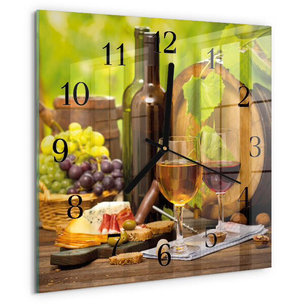 Reloj de vidrio Uvas para vino