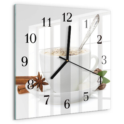 Reloj de vidrio Una taza de anís