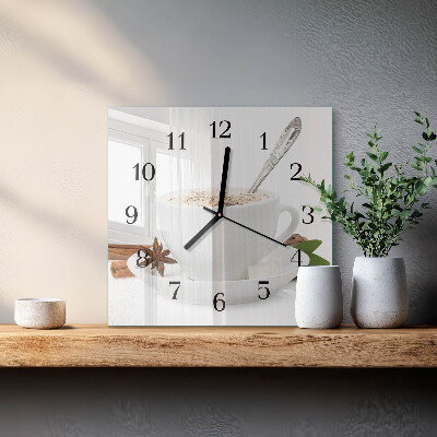 Reloj de vidrio Una taza de anís