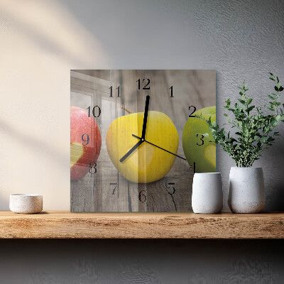 Reloj de vidrio Manzanas