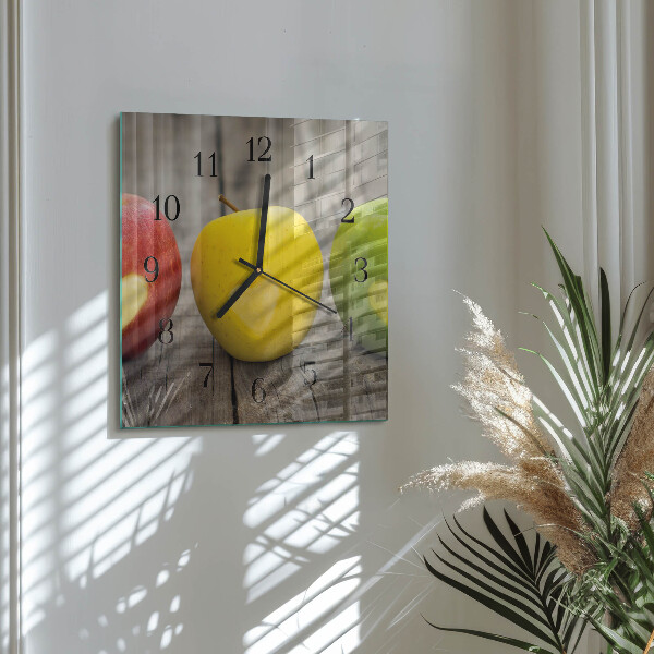 Reloj de vidrio Manzanas