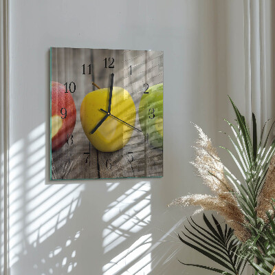 Reloj de vidrio Manzanas