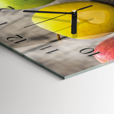 Reloj de vidrio Manzanas