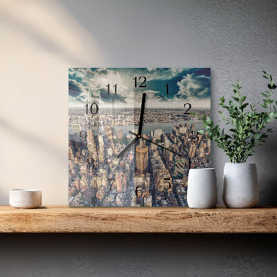 Reloj de vidrio Nueva York
