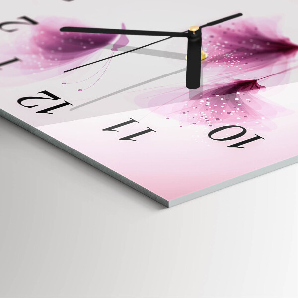 Reloj de vidrio Flores