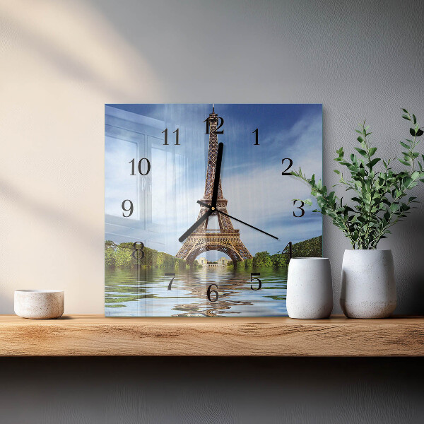 Reloj de vidrio Torre Eiffel