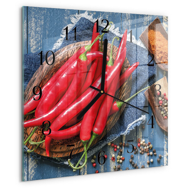 Reloj de vidrio Ají picante