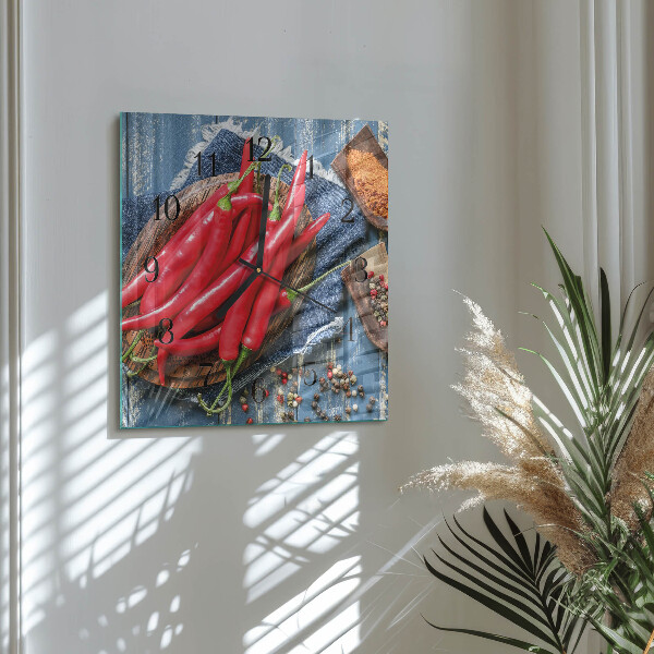 Reloj de vidrio Ají picante