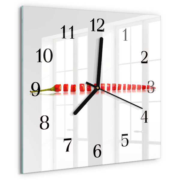 Reloj de vidrio Ají picante