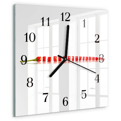 Reloj de vidrio Ají picante