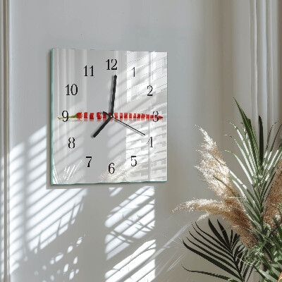 Reloj de vidrio Ají picante