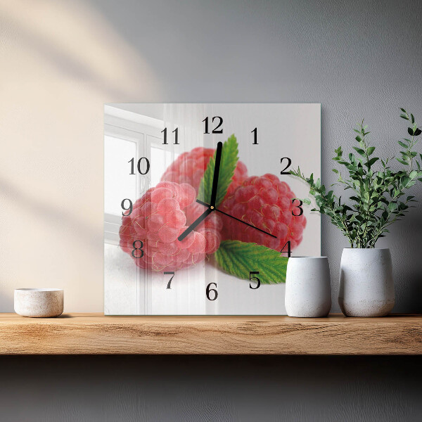 Reloj de vidrio Frambuesas