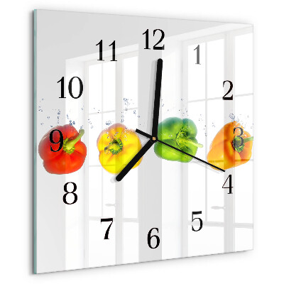 Reloj de vidrio Pimienta