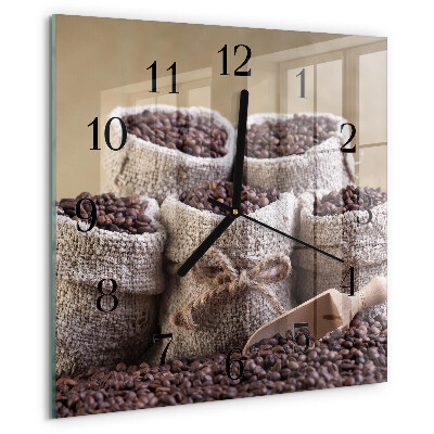 Reloj de vidrio Granos de café
