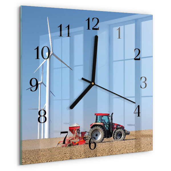 Reloj de vidrio Campo de tractores