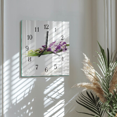 Reloj de vidrio Flores