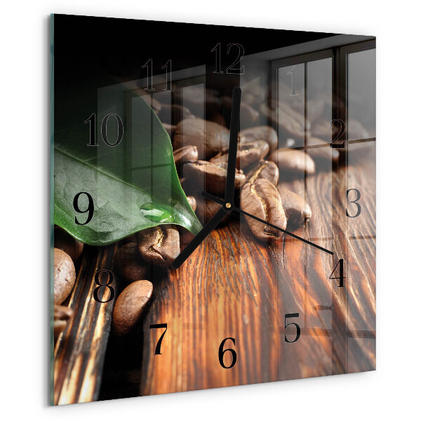 Reloj de vidrio Granos de café