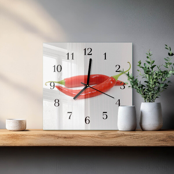Reloj de vidrio Ají picante