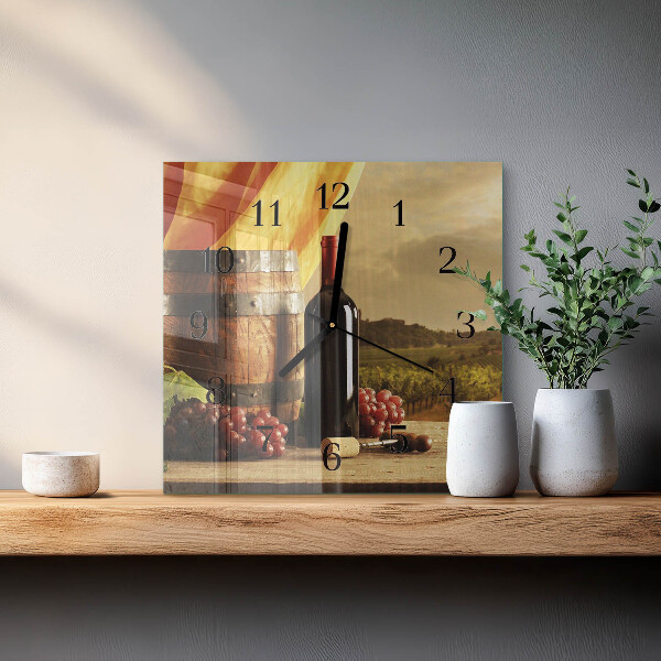 Reloj de vidrio Barril de vino