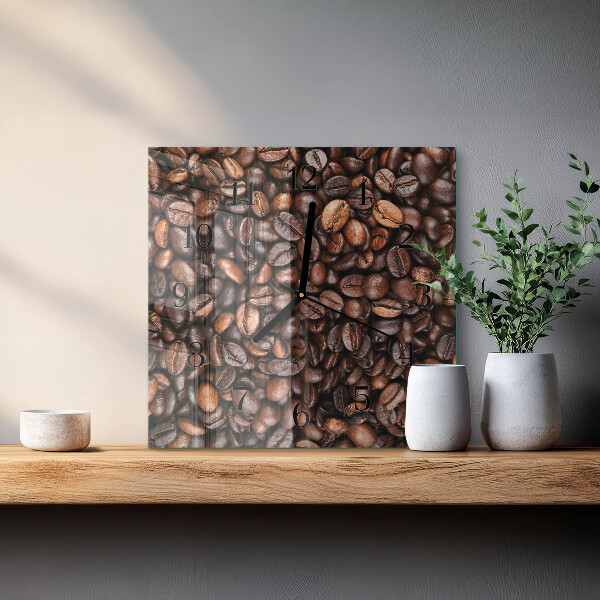 Reloj de vidrio Granos de café