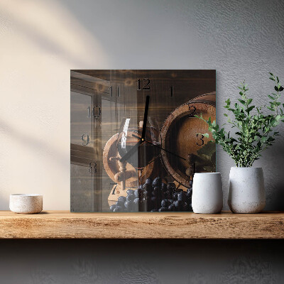 Reloj de vidrio Barril de vino