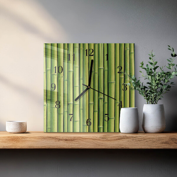 Reloj de vidrio Bambú