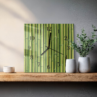 Reloj de vidrio Bambú