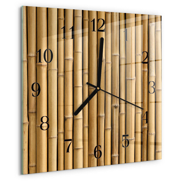 Reloj de vidrio Bambú