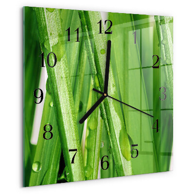 Reloj de vidrio Césped