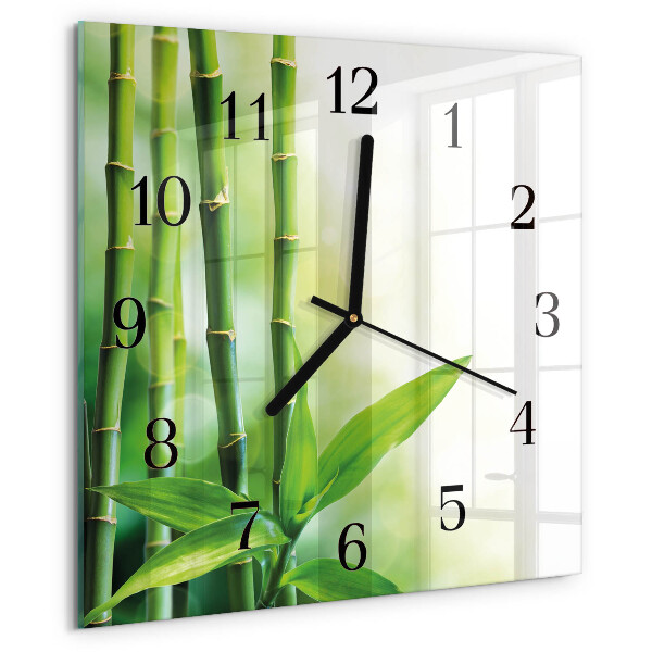 Reloj de vidrio Bambú