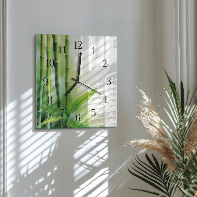 Reloj de vidrio Bambú