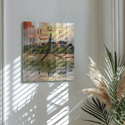 Reloj de vidrio Castillo del río